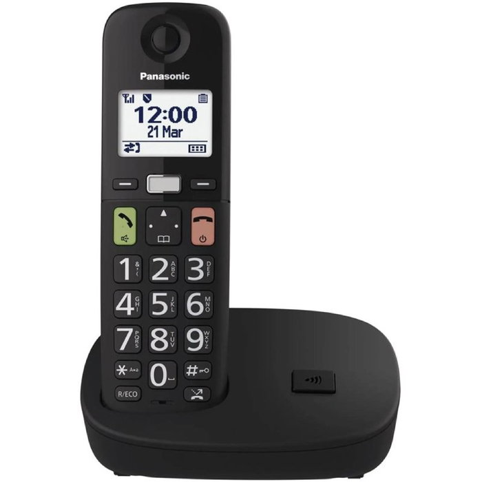 Panasonic KX-TGU112EXB Pack Dúo de Teléfonos Inalámbricos Negro